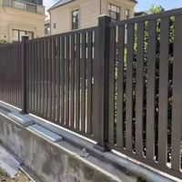 Wall railing Aluminum art guardrail Aluminum alloy courtyard fence Villa New Chinese-style