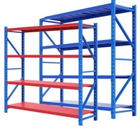 High Quality 100kg/layer Supermarket Shelves Gondola Double Sided Metal Racks for Shops