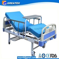Family / Hospital Singel Crank Home Hospital Beds With Aluminium Guardrails