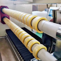 1300mm BOPP OPP Gummed Packing Tape and Masking Tape Double Shafts Automatic Cutting Machine