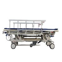 Metal Hospital Guardrail Single Open Folding Transfer Bed