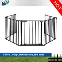 Black Classic Modern Metal Garden Privacy Fence Electric Fence Balcony Handrail for Horse Farm