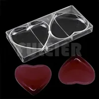Big heart shape polycarbonate chocolate mold valentine gift wedding cake decor baking pastry candy Y200612