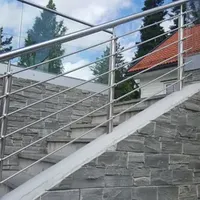 Simplicity Style 316 Balcony Square Stainless Steel Stair Handrail