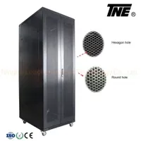 800width Server Racks with Double Mesh (Perforated) Doors