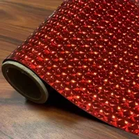 Hot selling Red 3D lens Film BOPP Holographic Lamination Film for packing
