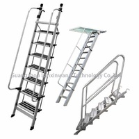 Insulation Ladders Climbing Ladders With Handrails For Swimming Pools Customizable Removable Aluminum Ladders