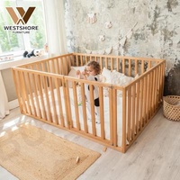 Eco-freindly Toddler Playard Foldable Plastic Portable Indoor Playard Pen Door Yard Guardrail Kids Outdoor Baby Playpens For Kids