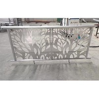 CNC Laser Cut Aluminum Railing High End Balcony Deck Indoor Aluminium Outdoor Balustrades & Handrails Stair Railing