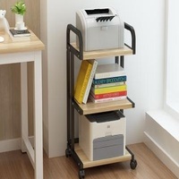 Office Desktop File Storage Racks Double Deck Rack Can Mobile For Copier