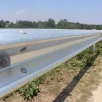 W Beam Guardrails Roadway Corrugated Road Safety Galvanized Highway Guard Rail Traffic Crash Barrier Beam