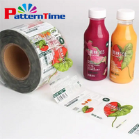 Energy Drink Custom Waterproof Bopp Vinyl Logo Printing Adhesive Juice Bottle Beverage Labels Roll Sticker