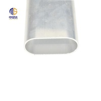 Handrail Extrusion Aluminum Profile Oval Shape Handrail For Stair Handrail