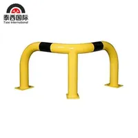 Customize Steel Bollard Heavy Duty Yellow Tube Corner Guardrails with Reflective Strip