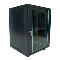 Custom Wall-Mount Data Center Enclosure 4U 27U Capacity Steel Network Rack Cabinet Open Racks Glass Door 9U 12U 15U 6U 18U
