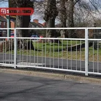 Wholesale Metal Pedestrian Guardrail with View Gap for Traffic Safety