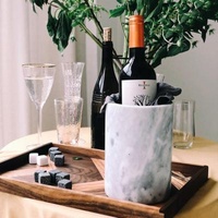Best Viable Direct Selling Factory Customized Classic Natural Marble Wine Cooler Beverage Fridge And Champagne Bottle Chillers