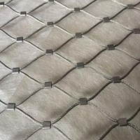 Flexible Handrail Fences Balustrade Cable Mesh , Stainless Steel Cable Mesh