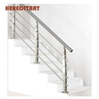 Contemporary Manufacturer Handrail Stainless Steel Interior Portable Wood Stair Railings For Indoor Stairs.