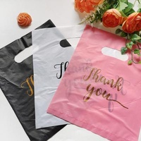 Recyclable Plastic Shop Bags for Small Business Candy Pastry Store Packaging