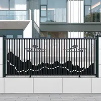 Metal guardrail, European aluminum fence, zinc steel fence, garden wall, garden, factory, community, school, Building materials, Fine carving, custom