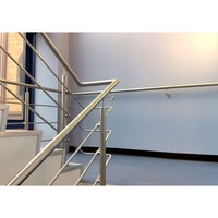Easy to Install Stainless Steel Rod Railing Outdoor Column Handrail for Stair