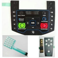 Custom Membrane Switch Controller Panel with Embossed Buttons
