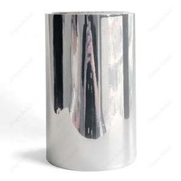 50 Um Bright Silver BOPP Water Based Acrylic 60 Gsm White Glassine Metallized Polypropylene Jumbo Roll Materials