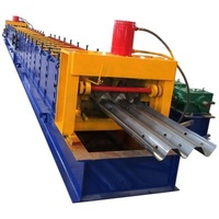 Building Material Stores Road Expressway Guard Board Guardrail Guardrail Cold Roll Forming Machine