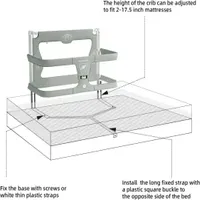 LEEOEEVEE Baby Bed Guardrail Simple and Lightweight Easy To Install Bedside Bed Barrier Safety Rail Fence Cot Baby bed
