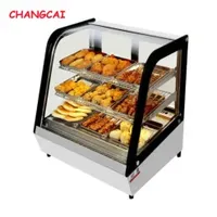 Ftc-118 Commercial Restaurant Kfc Display Glass Bakery Display Cabinet Pastry Showcase Mini Fridge Cooler Refrigerator