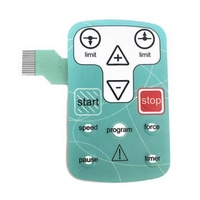 Low price Silicone rubber button key membrane switch overlay sealed keypad keyboard panel