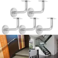 Handrail==Bracket===Stainless===Steel===Stair==Handrail Brackets Bannister Wall Support Hand Rail Balustrade Mopstick Strong
