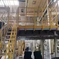Mezzanine Floor Industrial Structural Stability Storage Racks Systems Mezzanine Flooring Very Safty Steel Platform with Protective Railings and Non-Slip Surface