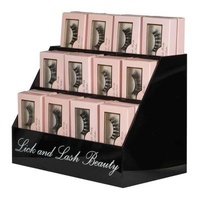 High Quality OEM Design Greeting Cards Acrylic Display Holder Gifts Cards Racks False Eyelashes Plexiglass Storage Displ
