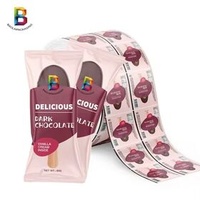 Factory flexography print candy bopp heat sealing film for ice cream popsicle packaging roll film