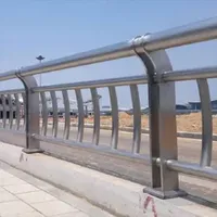 Stainless Steel Pipes Composite Steel Traffic Safety Barrier Bridge Crash Guardrail for Safety