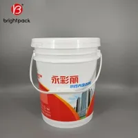 Wholesale 5 Gallon 2liter 10L 15L 20L Candy Engine/Oil Cosmetics/Glue Pastry/Pet Food/Paint Water Round PP Food Grade White Plastic Bucket with Handle & Lid