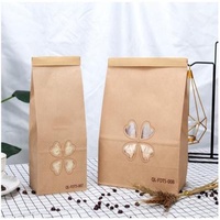 Disposable Transparent Window Bread Baking Food Pastry Bag Oil Proof Wrapping Paper Baking Bag