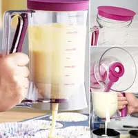 Baking Pastry Tools 900ml Batter Dispensers Flour Paste Dispenser For Pancake Cookie Cupcakes Cake Muffins Measuring Cream Dough Dispensador 230627