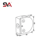 Tempered Glass Satir Handrail Railing Guardrail SUS304 Glass Shelf Bracket