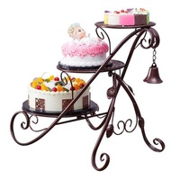 New Model Disposable Pastry Cake Wrought Iron Frame Multilayer Wedding