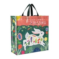 China Manufacturer Handled Custom Printed Shopping Bopp Laminated Recycled PP Woven Bag