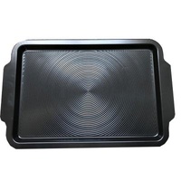 WSJ FP101161 Sustainable Carbon Steel Square Pastry Baking Tray With Threaded Bottom And Handle For Oven