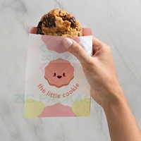 Wholesale Bakery Packaging Pastry Bakery Caja Para Galletas Christmas Box Paper Little Cookies Grease-Proof Bags Bag