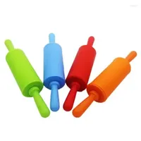 Baking Tools 1 Piece Silicone Rolling Pin High Quality Plastic Fondant Cake Dough Roller Kitchen Pastry