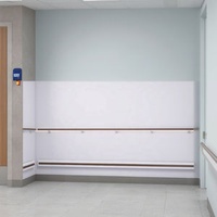 Modern Hospital Handrail With Steel Stainless Steel Aluminium PVC Materials For Deck Wall Railings Application For Hotels