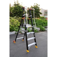 Folding Ladders Insulated Fiberglass Ladder Platform Bracket with Handrail Ladder Safety Net Handrail Ladder