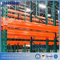 Teardrop Warehouse Pallet Racks suitable for 40"x48"" US standard pallets"