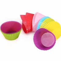 Reusable Clean Easy Non-Stick Viable Cupcake Reusable Cake Pastry Silicone Cups Baking Molds